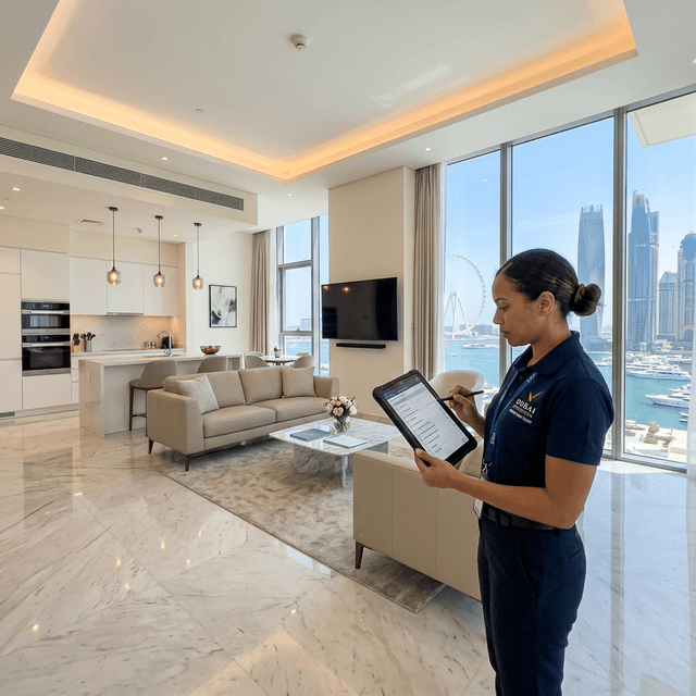 Property handover scene