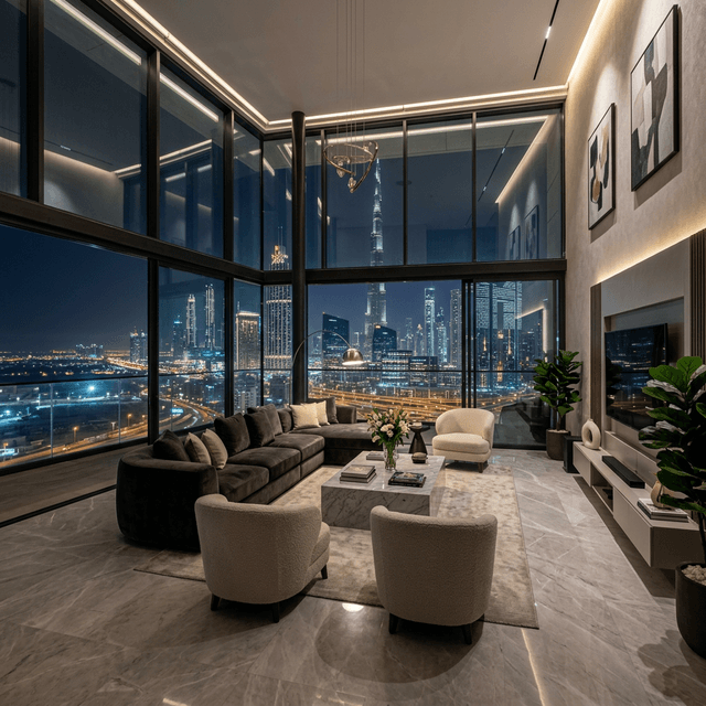 Luxury Dubai apartment interior